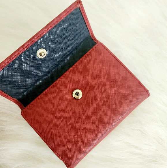 Purificacion Garcia Red and Blue Billfold Wallet New without Tags - Picture 3 of 6